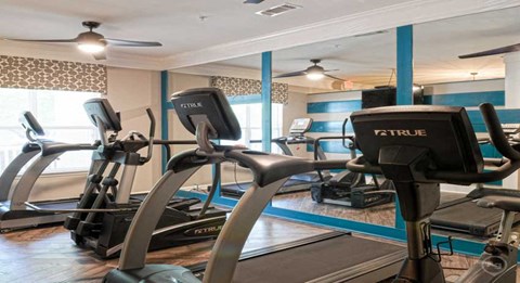 Modern fitness center at The Columns at Oakwood, 30566