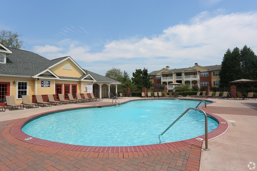 Sparkling resort style pool at The Columns at Paxton Lane, Lilburn
