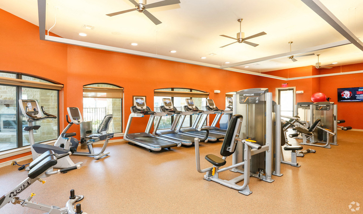 24/7 Athletic center with cardio and strengthening equipment, The Columns at Shadow Creek Ranch, 12325 Shadow Creek Parkway, Pearland, Texas 77584