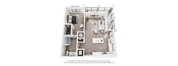 the outlook floor plan  sr renovated apartment with wood floor