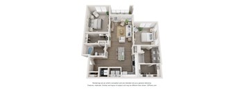 a floor plan of the villas at houston levee west apartments in cordova,