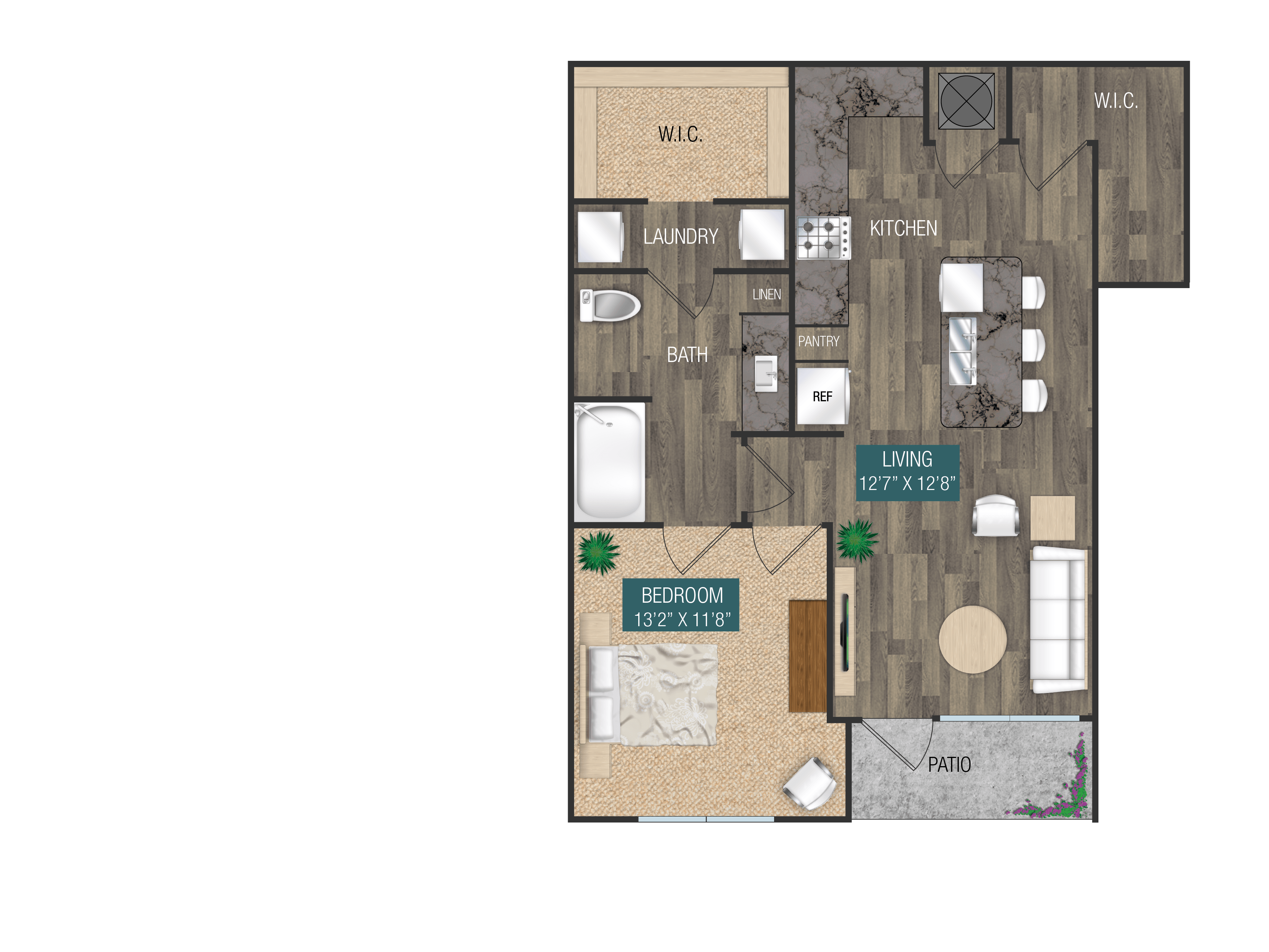 1 bedroom 1 bath 769SF at Verso Apartments, Davenport