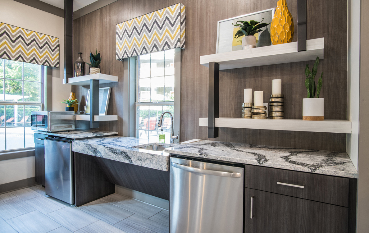 Clubroom Kitchenette, The Columns at Club Drive, 30096