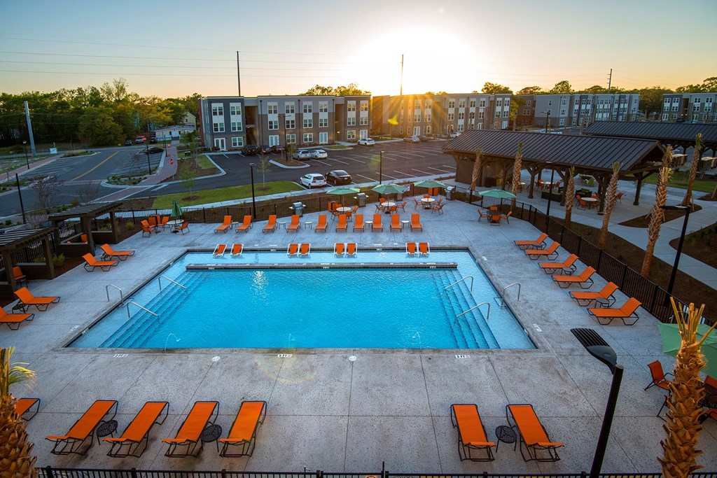 Pool View at The Factory at Garco Park, North Charleston, SC