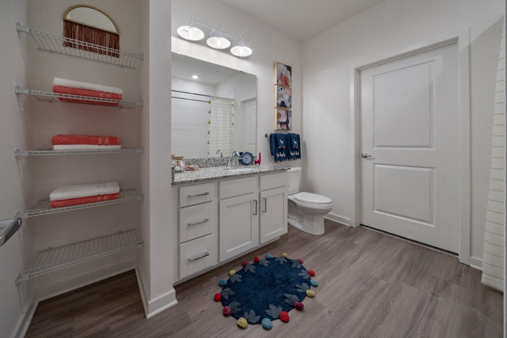 Bathroom With Vanity Lights at Makara Orlando, Orlando