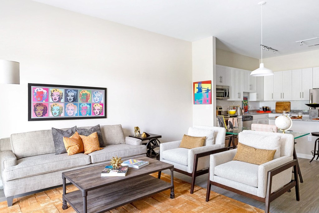 Modern Living Room at The Factory at Garco Park, South Carolina