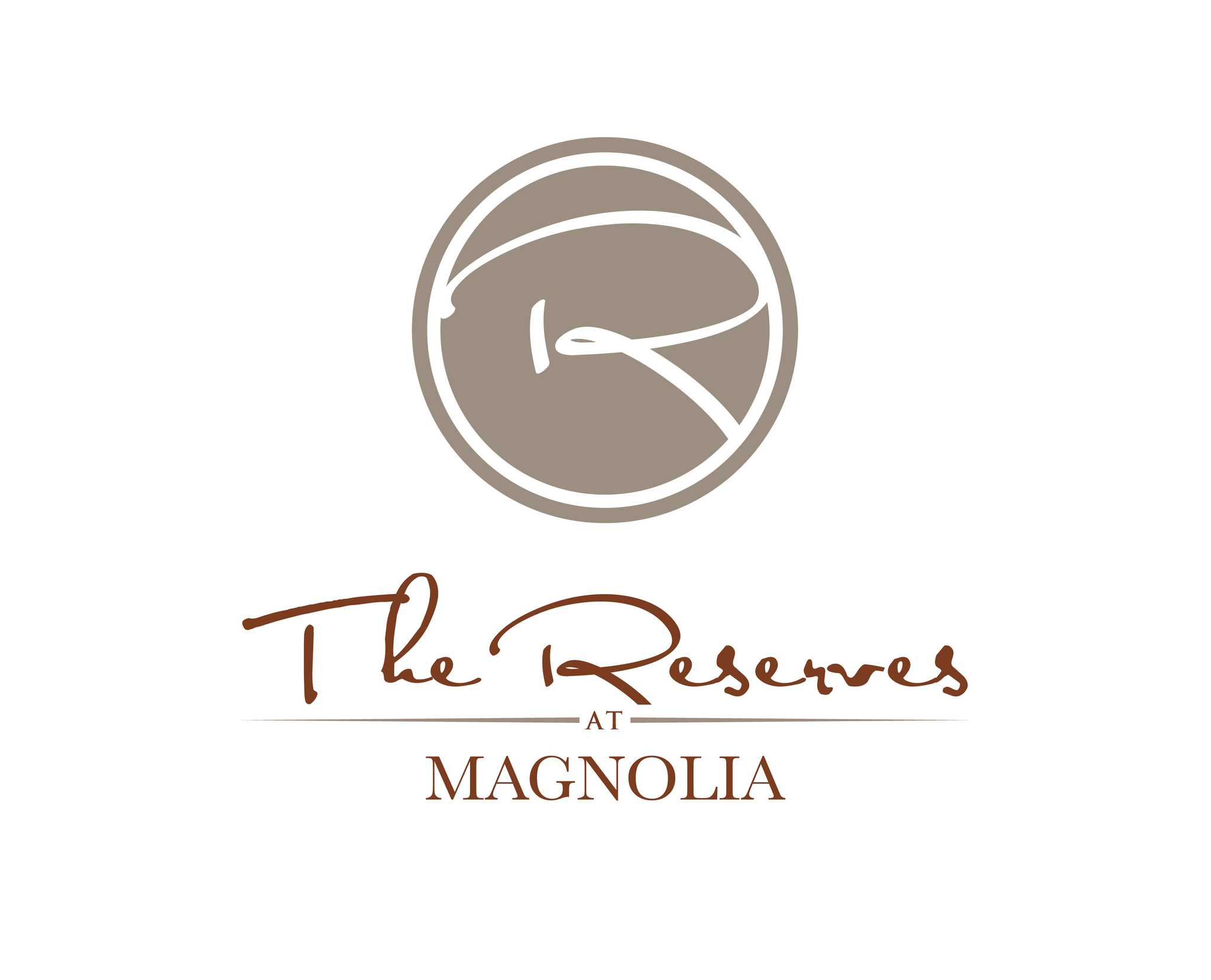 The Reserves at Magnolia logo with a basketball.