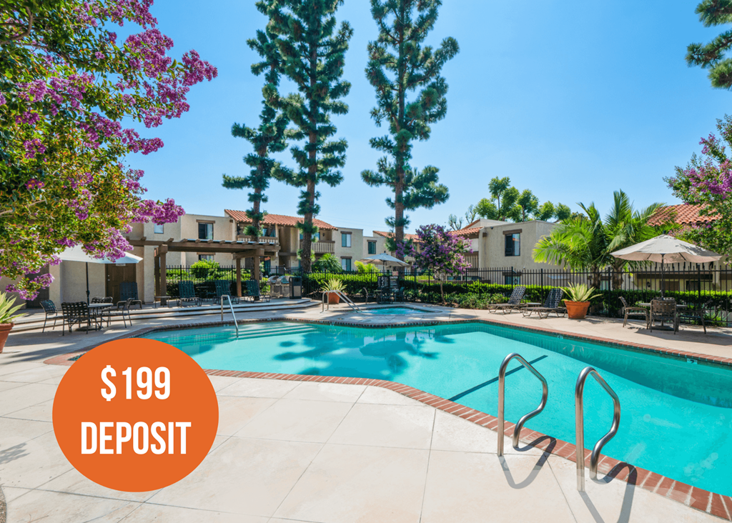 an image of a swimming pool with a 199 deposit on it