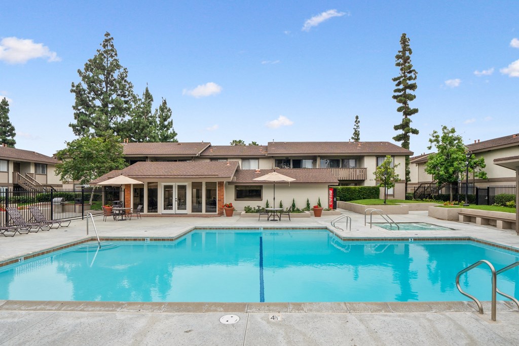 our apartments showcase an unique swimming pool