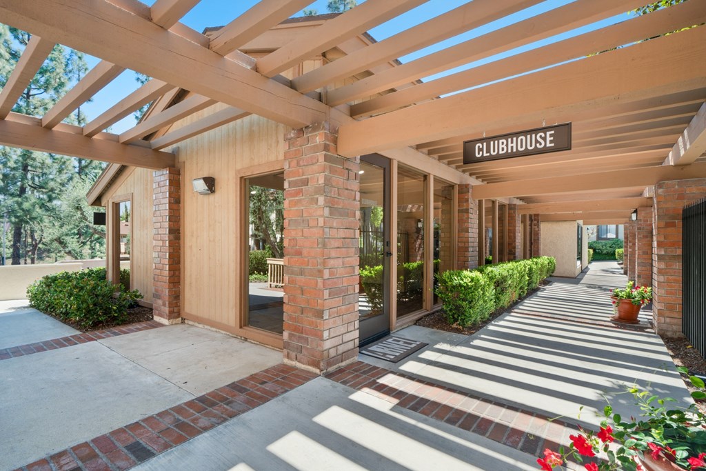 the facade of the clubhouse