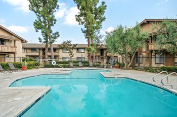 the swimming pool at our apartments
