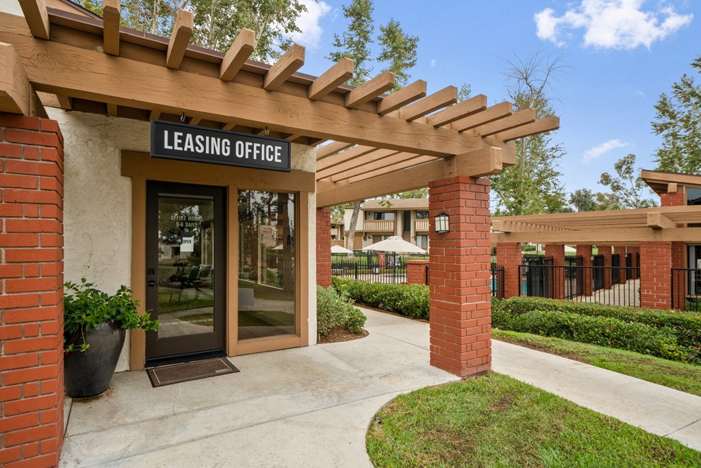 the leasing office at the landing office building at thevillage at landing park apartments