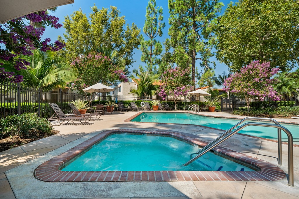 the swimming pool at our apartments