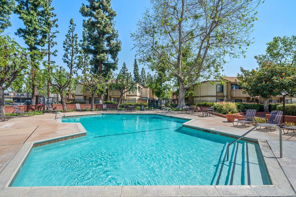 the swimming pool at our apartments
