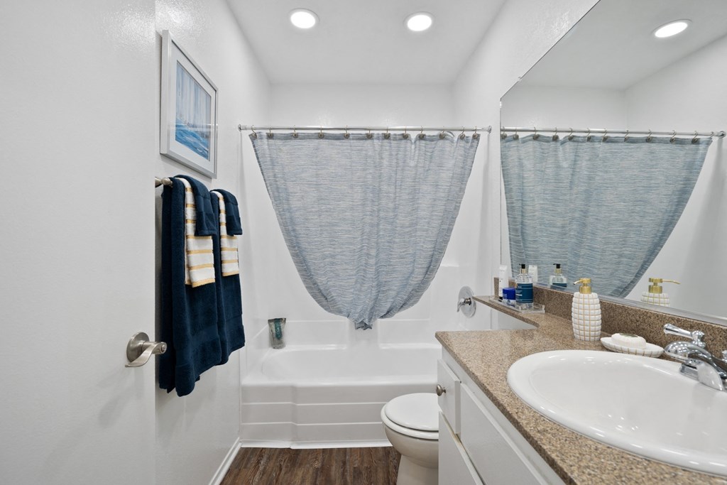 a bathroom with a shower and a sink and a toilet