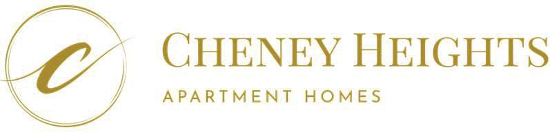 The image is a logo for Cheney Heights Apartment Homes.