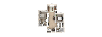 the outlook floor plan  studio