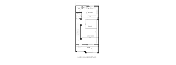 A floor plan of a 2 bedroom apartment.