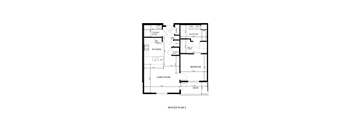 A black and white floor plan of a 68-plex building.