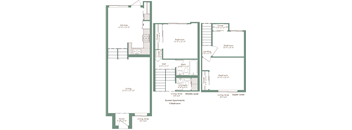 Sunset Apartments 3 Bedroom floor plan
