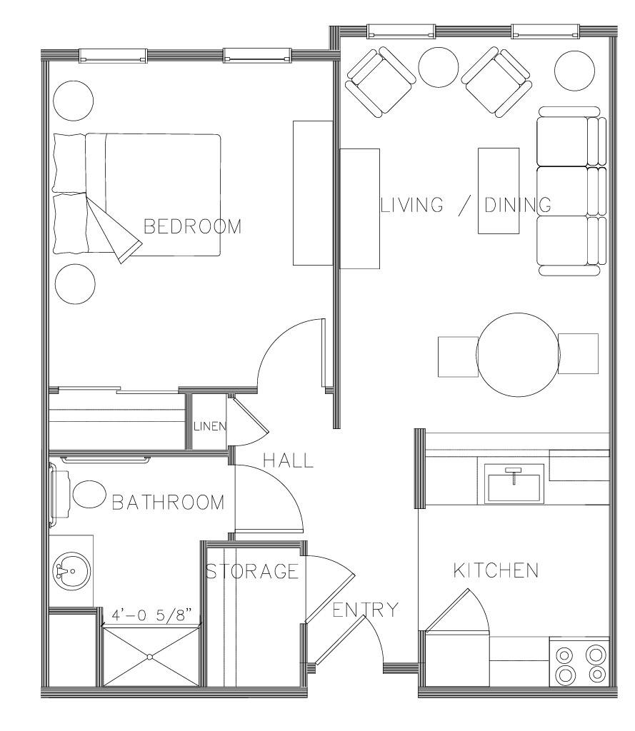 1 Bedroom - Type A