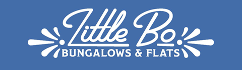 A logo for Little Bo Bungalows & Flats.