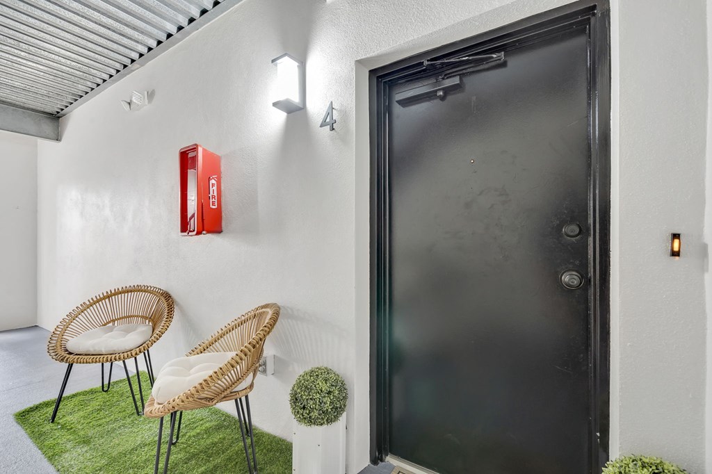 Front entrance with foyer area