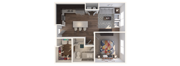 Lofts at Cathedral|Downtown Jacksonville FL | 1-1_666 Floor Plan