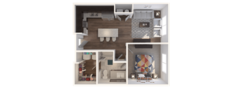 Lofts at Cathedral|Downtown Jacksonville FL | 1-1_666 Floor Plan