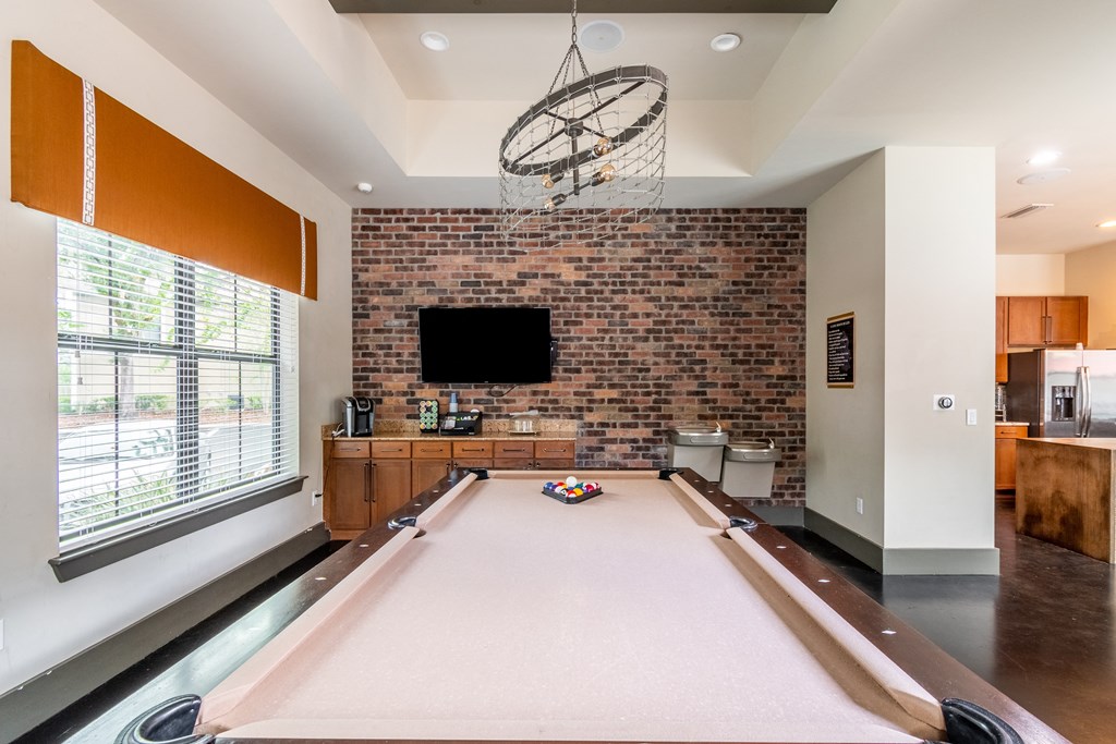 Valrico Station Pool Table in Clubhouse