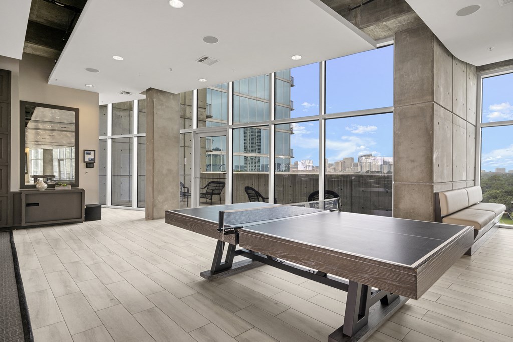 Media lounge with Ping Pong Table