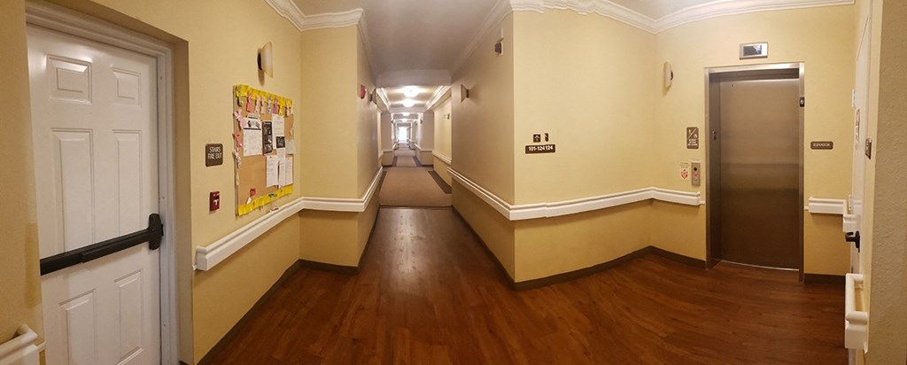 Pine Berry Senior Apartments Interior Hallway