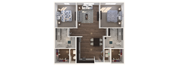 Lofts at Cathedral |Downtown Jacksonville FL | 2-2_948 Floor Plan