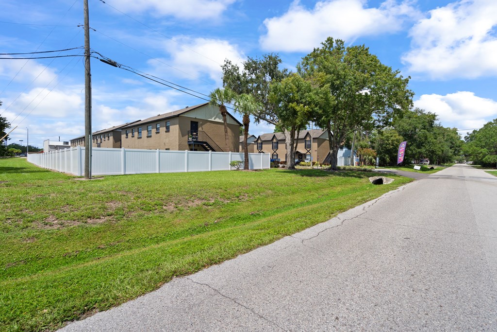 a view of the house from the street