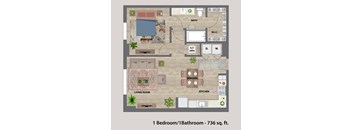 Ambar Station | 1 bed 1 bath 736 sq. ft. at Ambar station, Homestead Florida