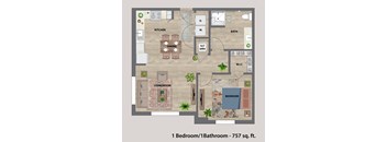 Ambar Station | 1 bed 1 bath 757 sq. ft. at Ambar station, Homestead, FL