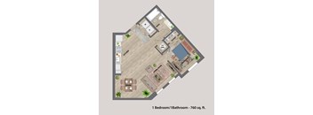 Ambar Station | 1 bed 1 bath 760 sq. ft. at Ambar station, Homestead, FL