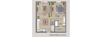 Ambar Station | 1 bed 1 bath 816 sq. ft. at Ambar station, Homestead, FL