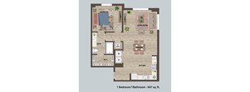 Ambar Station | 1 bed 1 bath 847 sq. ft. at Ambar Station, Homestead, FL