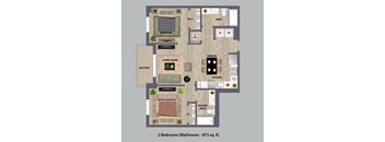 Ambar Station | 2 bed 2 bath 873 sq. ft. at Ambar Station, Homestead, FL