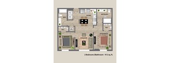 Ambar Station | 2 bed 2 bath 912 sq. ft. at Ambar station, Homestead, FL