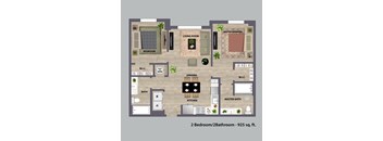 Ambar Station | 2 bed 2 bath 925 sq. ft. at Ambar Station, Homestead, FL