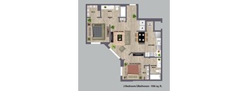 Ambar Station | 2 bed 2 bath 936 sq. ft. at Ambar Station, Homestead, FL