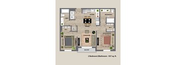 Ambar Station | 2 bed 2 bath 937 sq. ft. at Ambar station, Homestead Florida