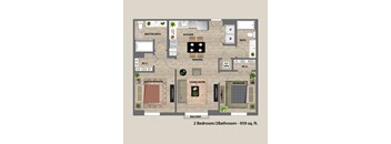 Ambar Station | 2 bed 2 bath 959 sq. ft. at Ambar Station, Homestead, FL