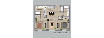 Ambar Station | 2 bed 2 bath 960 sq. ft. at Ambar Station, Homestead, FL