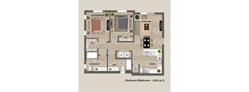 Ambar Station | 2 bed 2 bath 1,082 sq. ft. at Ambar station, Homestead, FL