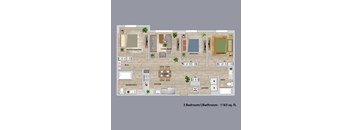Ambar Station | 3 bed 2 bath 1,183 sq. ft. at Ambar Station, Homestead, FL