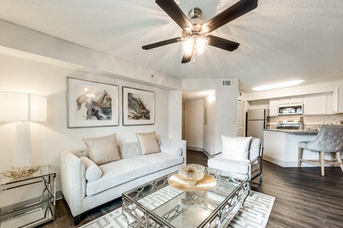 Bahia Cove Apartments Model Living Room