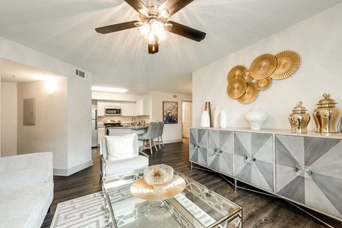 Bahia Cove Apartments Model Living Room